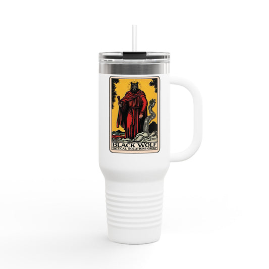 Black Wolf TSG  Insulated Travel Mug - 40oz Stainless Steel with Straw